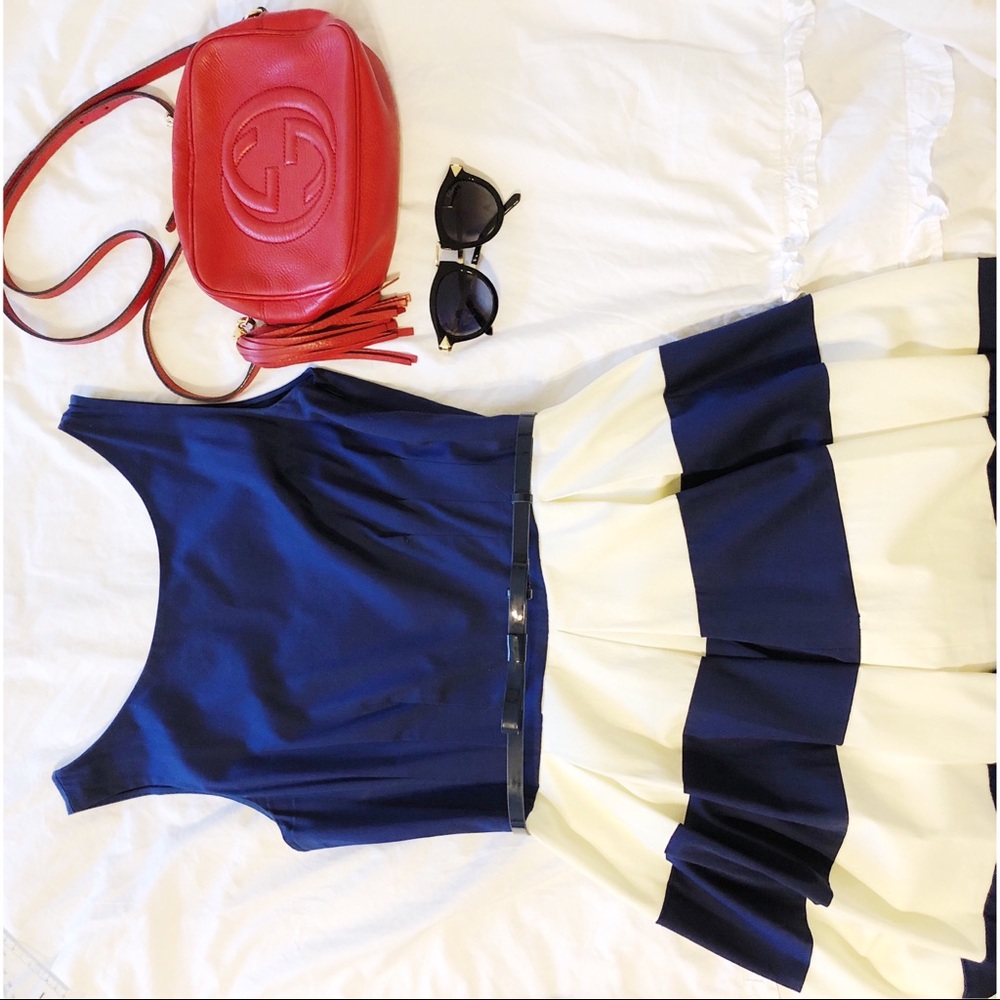 Kate Spade Navy and White Nautical Celina Dress
